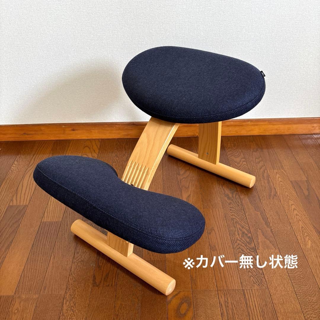 【美品】balans Easy バランスイージー ネイビー 通常フレーム