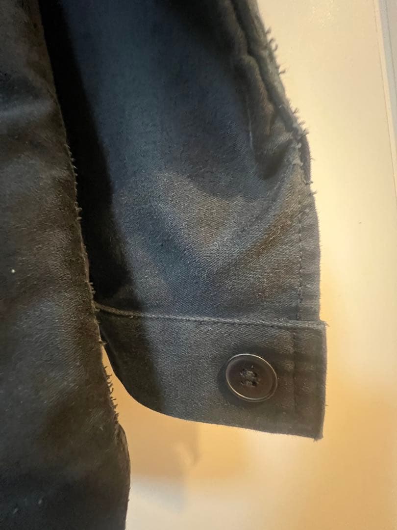 ル・トラヴァイユール・ガリス フレンチモールスキンジャケット ブラック 2