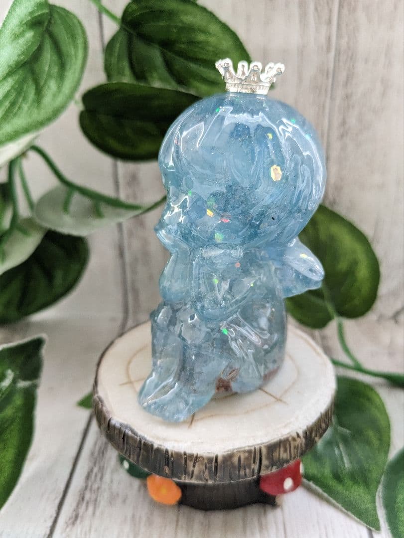 【まゆ】シトリン✕イエロークラック水晶のマーメイド形オルゴナイト☆他４点