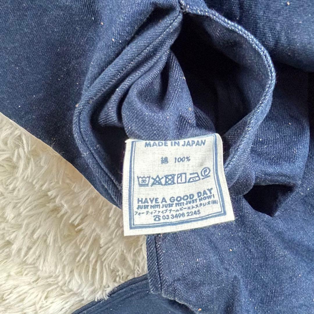 極美品★45rpm/45r ONE ONE いろいろデニムのプルフリルチュニック