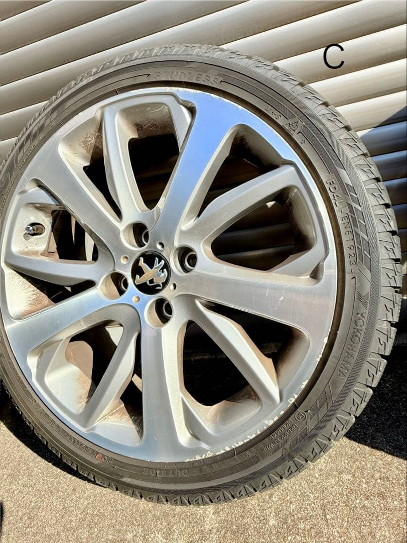 プジョー208用スタッドレスタイヤ&ホイール4本セット205/45R17