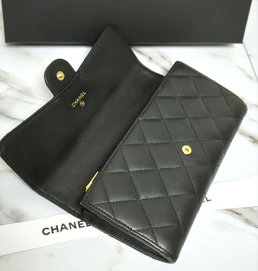 CHANEL シャネル クラシック マトラッセ ロングフラップウォレット 長財布