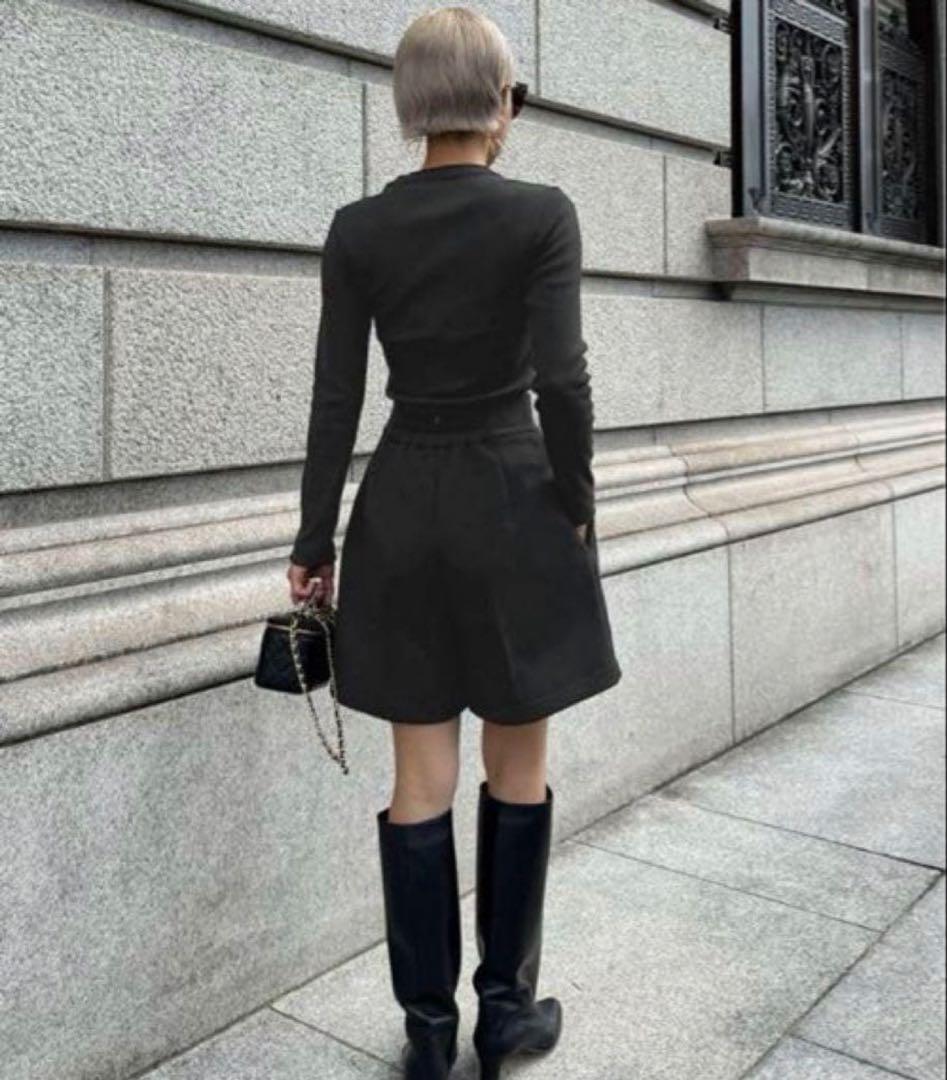 JENNEジェンヌ 日本製美ラインストレッチキュロット