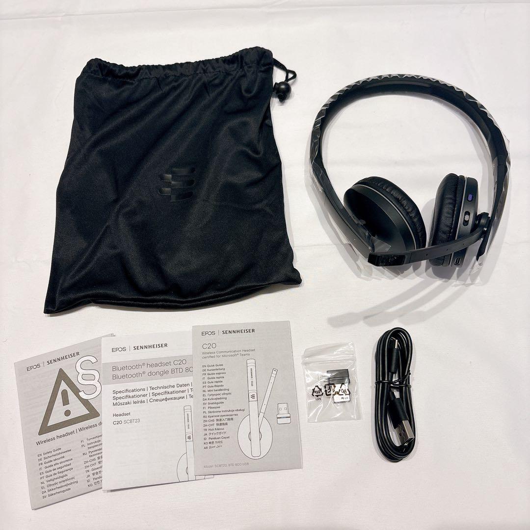 EPOS SENNHEISER C20 ワイヤレス ヘッドセット ブラック 黒