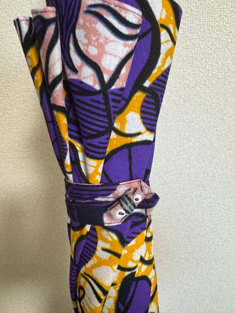 【新品・未使用品】レディース日傘　パーニュ長傘 竹取手 竹石突 2409