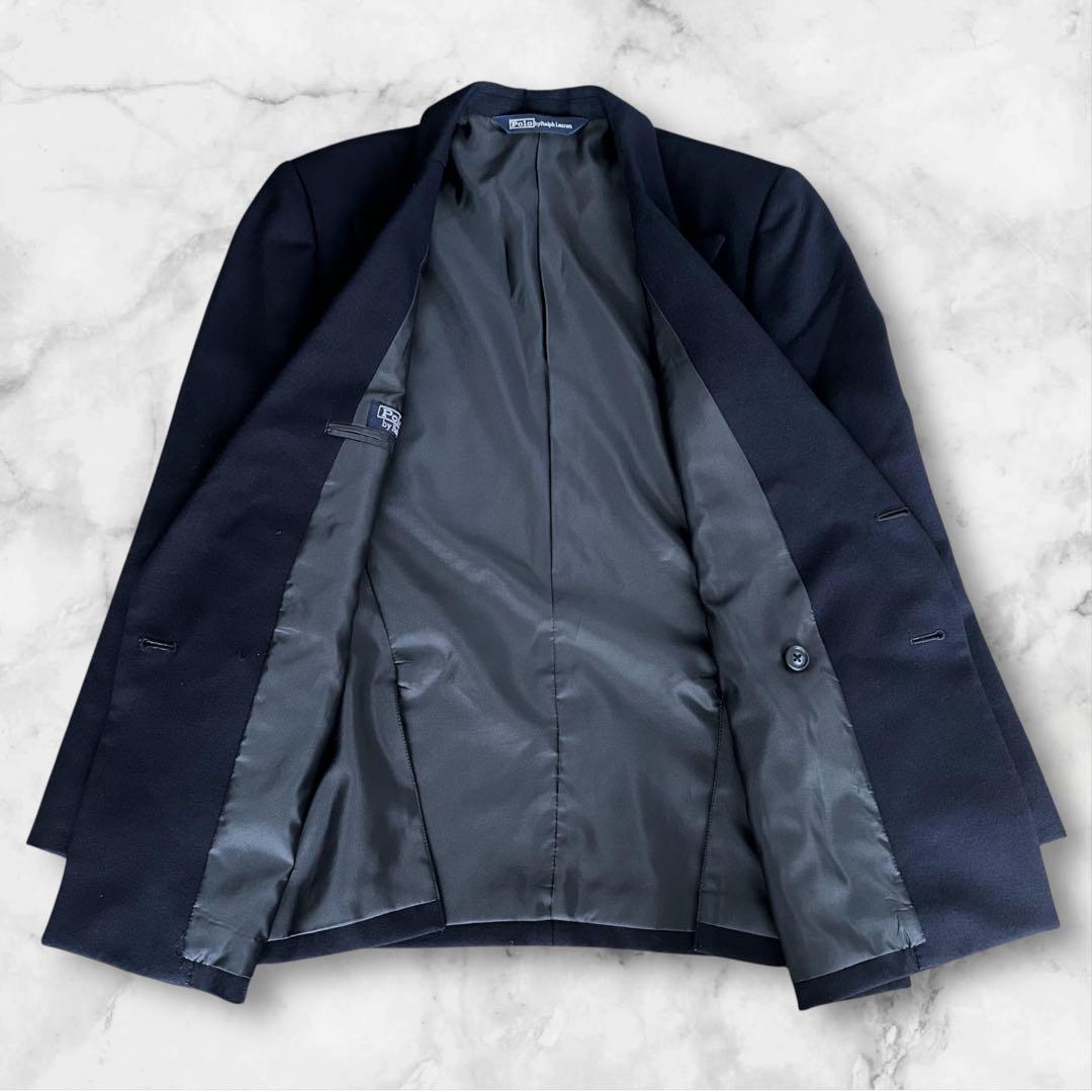 ポロバイラルフローレン 紺ブレ ダブル ジャケット 金ボタン ネイビー 150