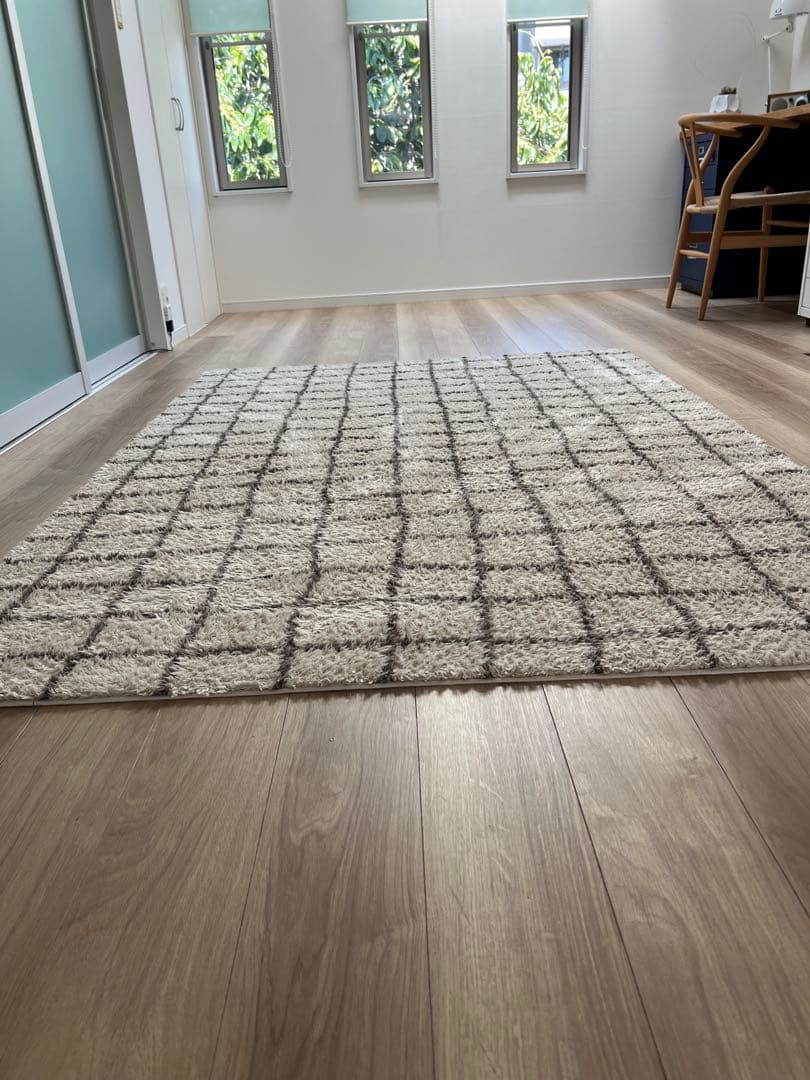 ジャーナルスタンダードファニチャー　 グリッド ラグ 140x200