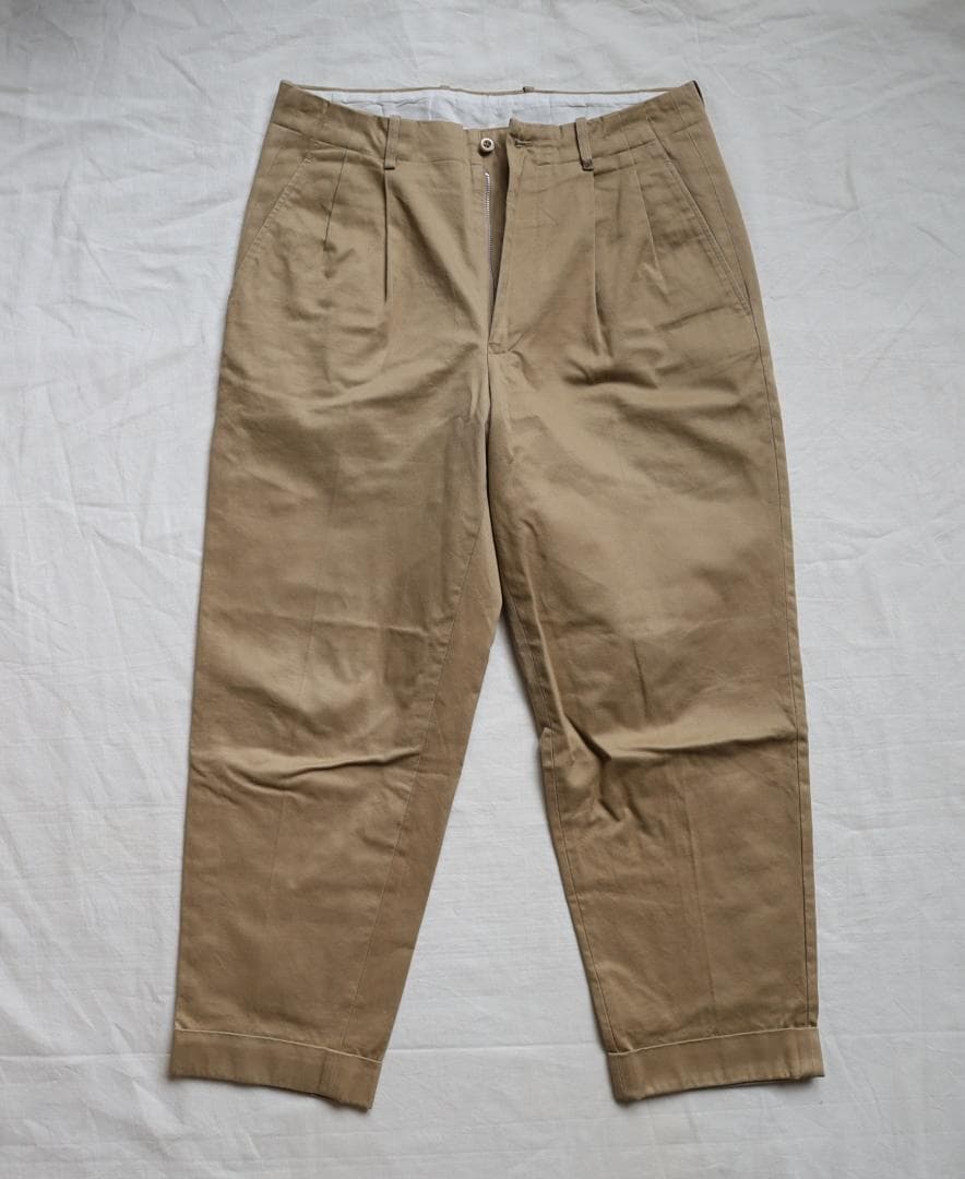 【@@@様用】Scye BASICS サンホアキン 2プリーツ チノトラウザース