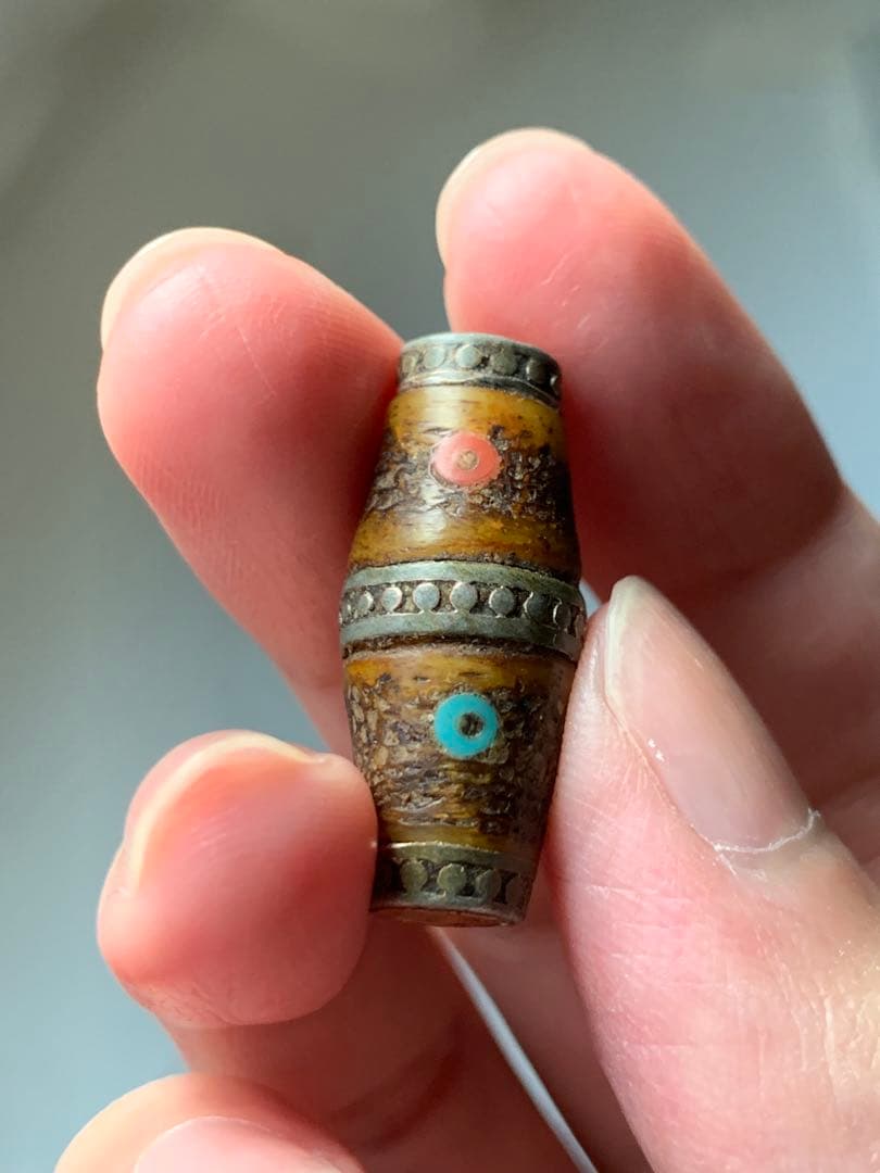 呪物　カパラ　天珠　チベット　カパーラ　頭蓋骨　念珠　クマントーン　プラクルアン