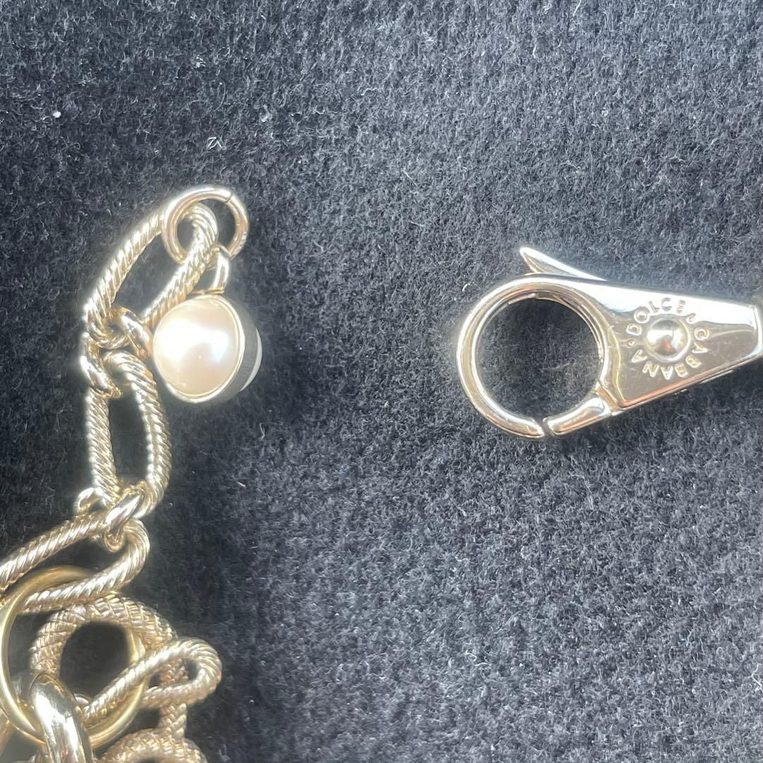 ドルチェ&ガッバーナ　チョーカー ネックレス パール ゴールド