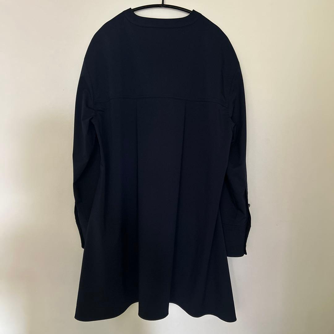 ♩試着のみ♩ YONFA ヨンファ　ラッフルポケットシャツ　ネイビー