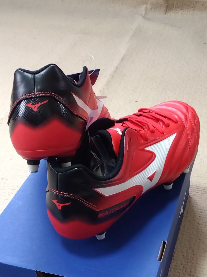 ラグビースパイク／ミズノ／27.5／赤／R1GA200101／新品・未使用品