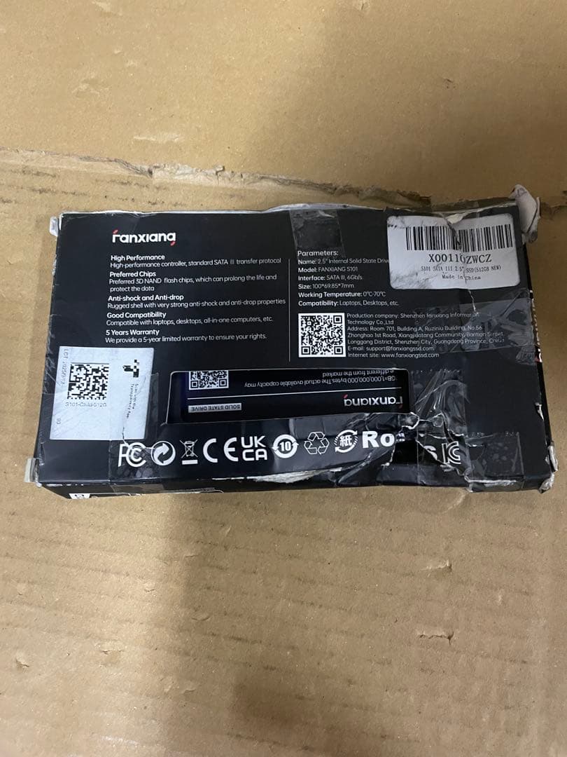 内蔵型SSD fanxiang SSD 512GB SATA