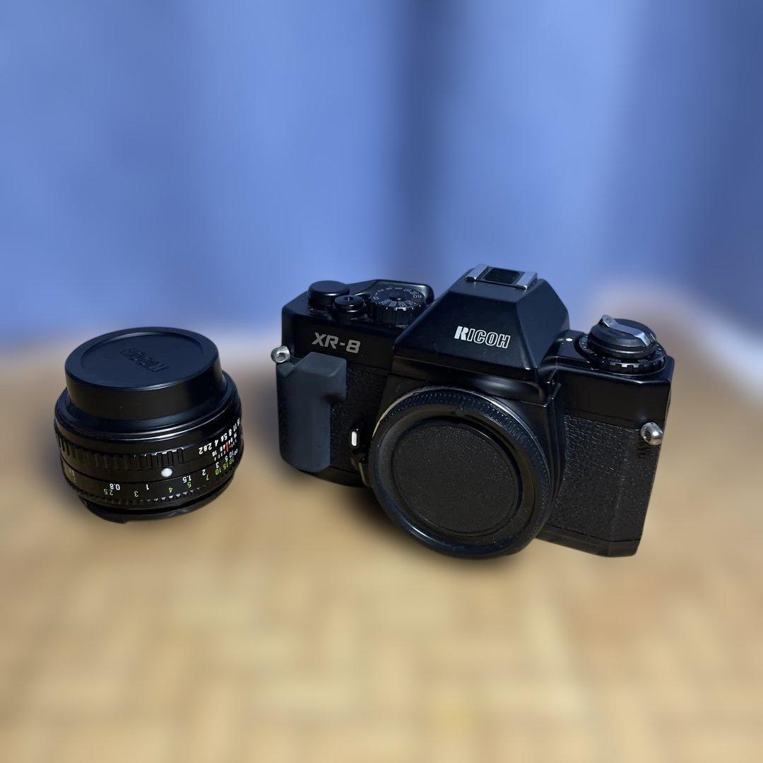 美品 RICOH XR-8 フィルム一眼 箱付 RIKENON 50mm F2