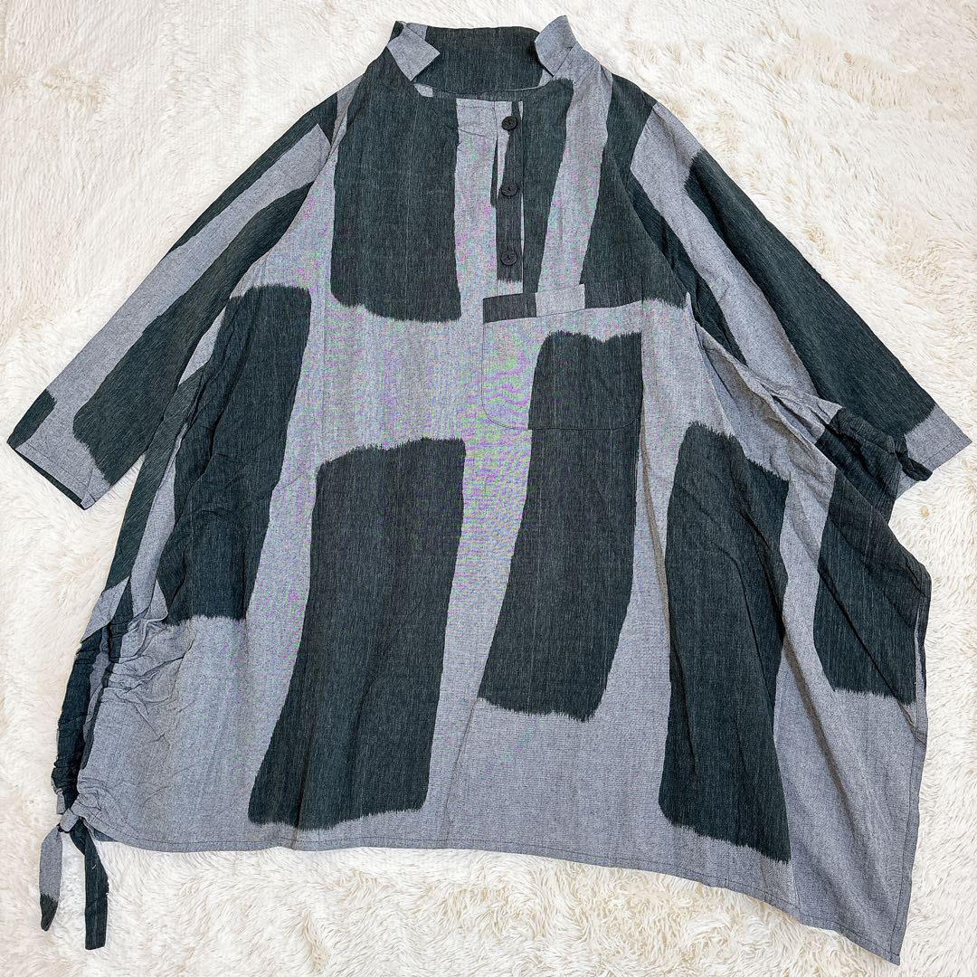 2024年モデル☆慈雨 センソユニコ アシンメトリー 変形 ロング ワンピース