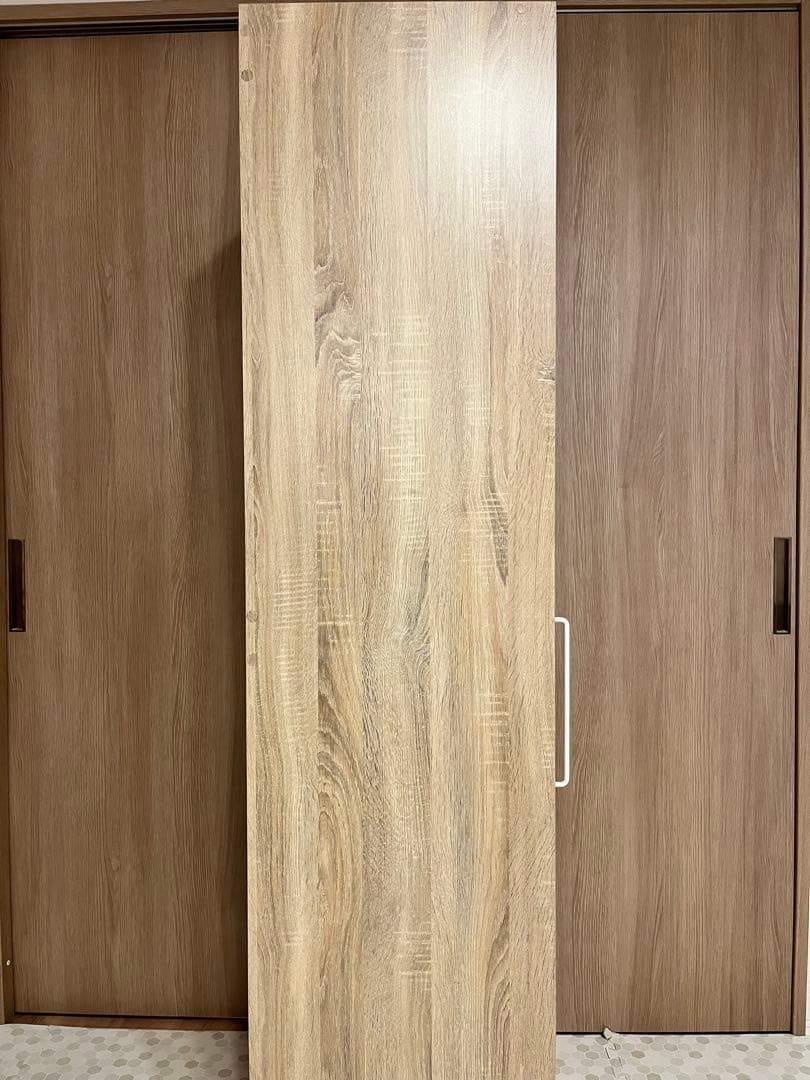 【完成品】LOWYA オーク 本棚 隙間収納 幅/奥行/高さ＝37/44/180