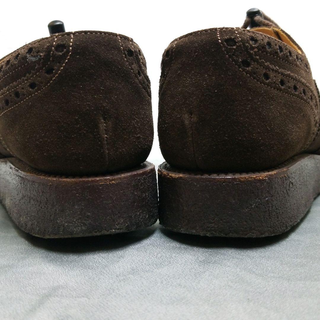 秋冬 Nepco ネプコ ウイングチップ シューズ ラバーソール 茶 英国製