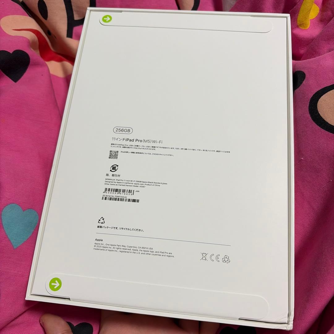 iPad pro M5 11インチ256