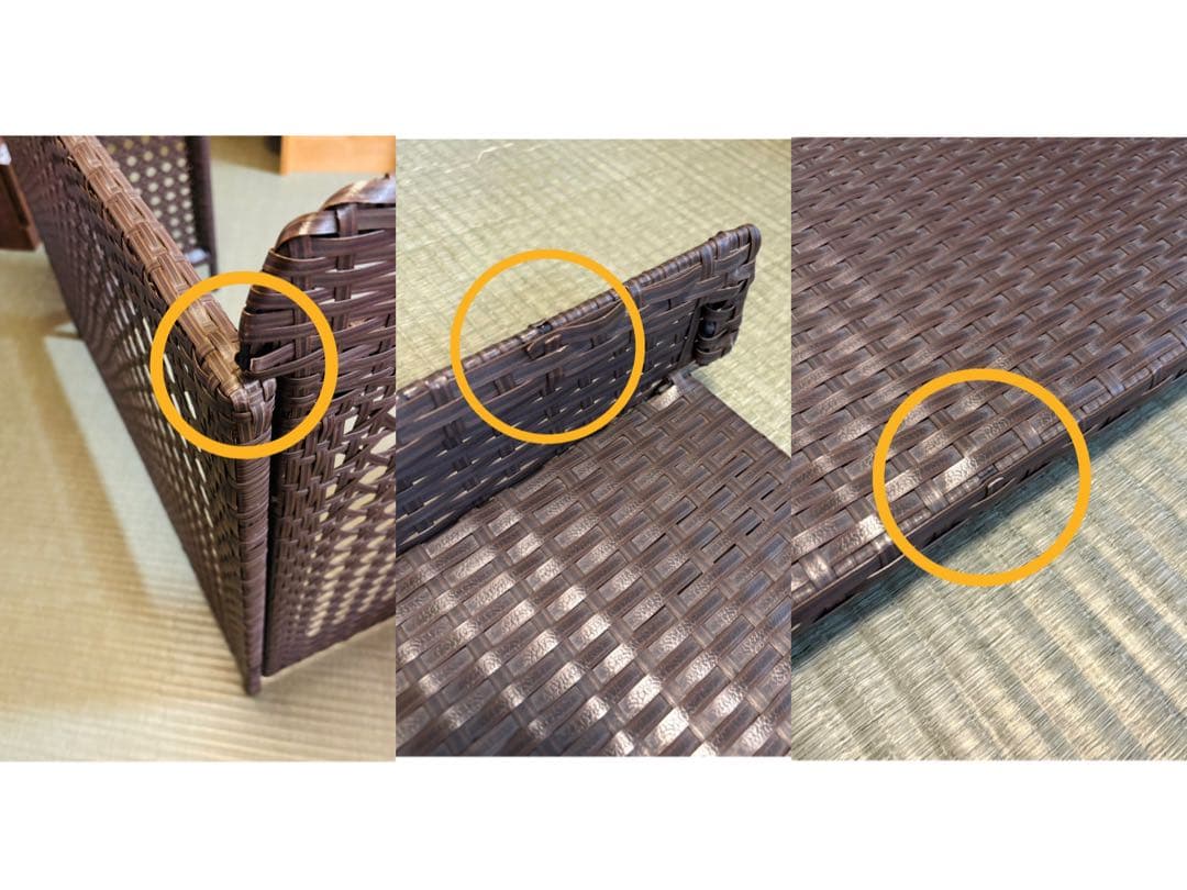 【室外機カバー】CV-950 ダークブラウン ラタン風　2台セット！