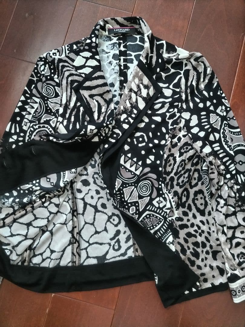⭐️年末セール最終お値下⭐️ レオナール ジャケット カンカン素材 美品