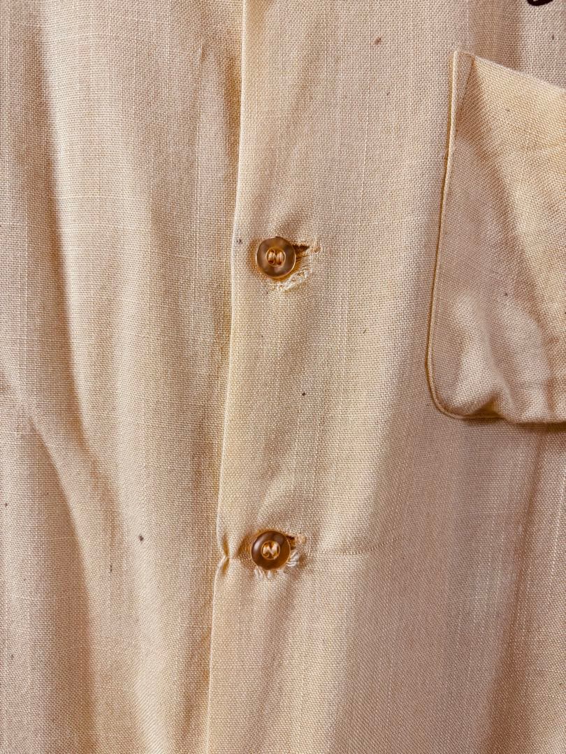 50s-60s King Louie ボーリングシャツ フロッキープリント