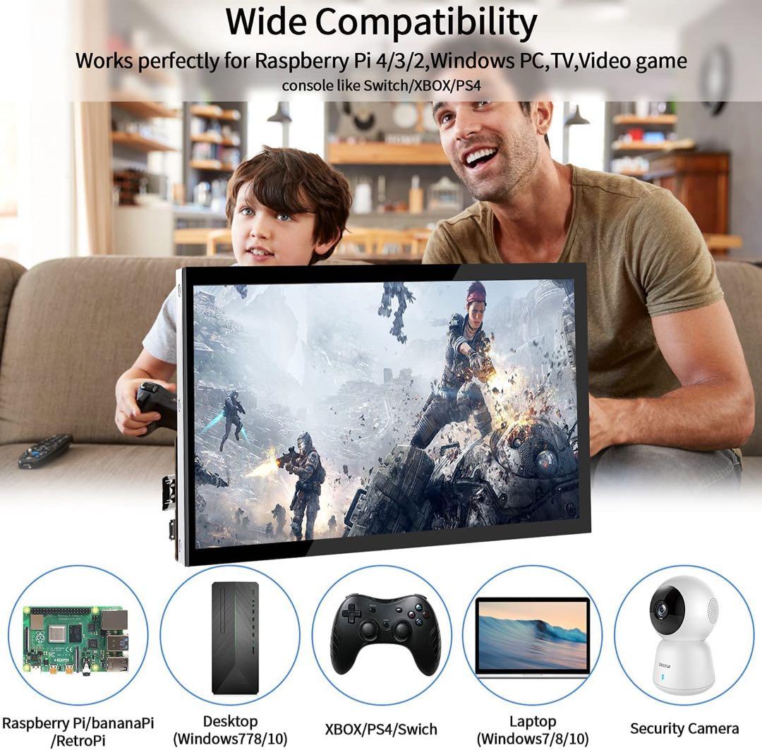 Raspberry Piスクリーン 10.1インチ タッチスクリーン モニター