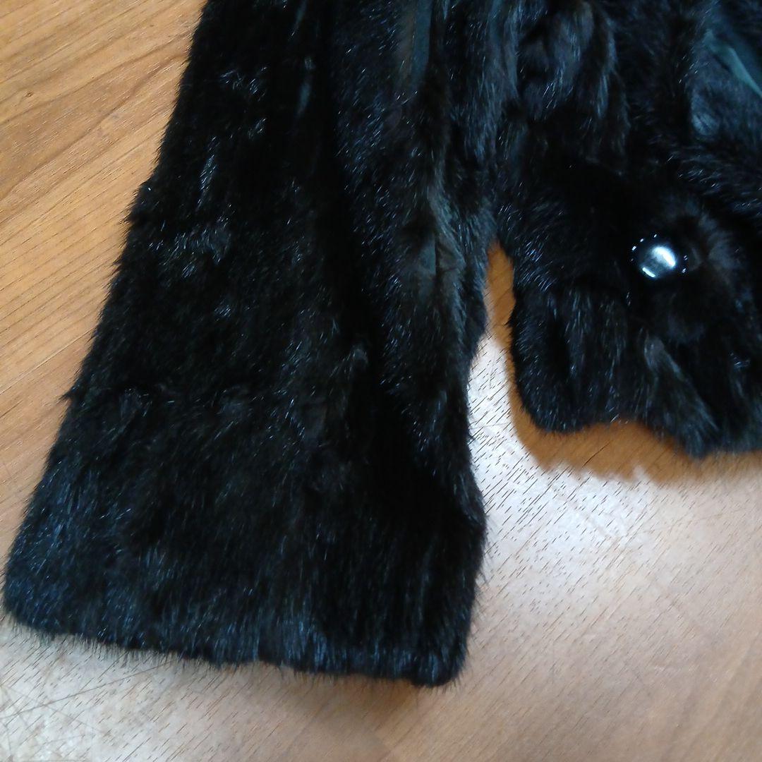 ハルコ様Best Angle ミンク ファーコート ショートジャケット丈 黒