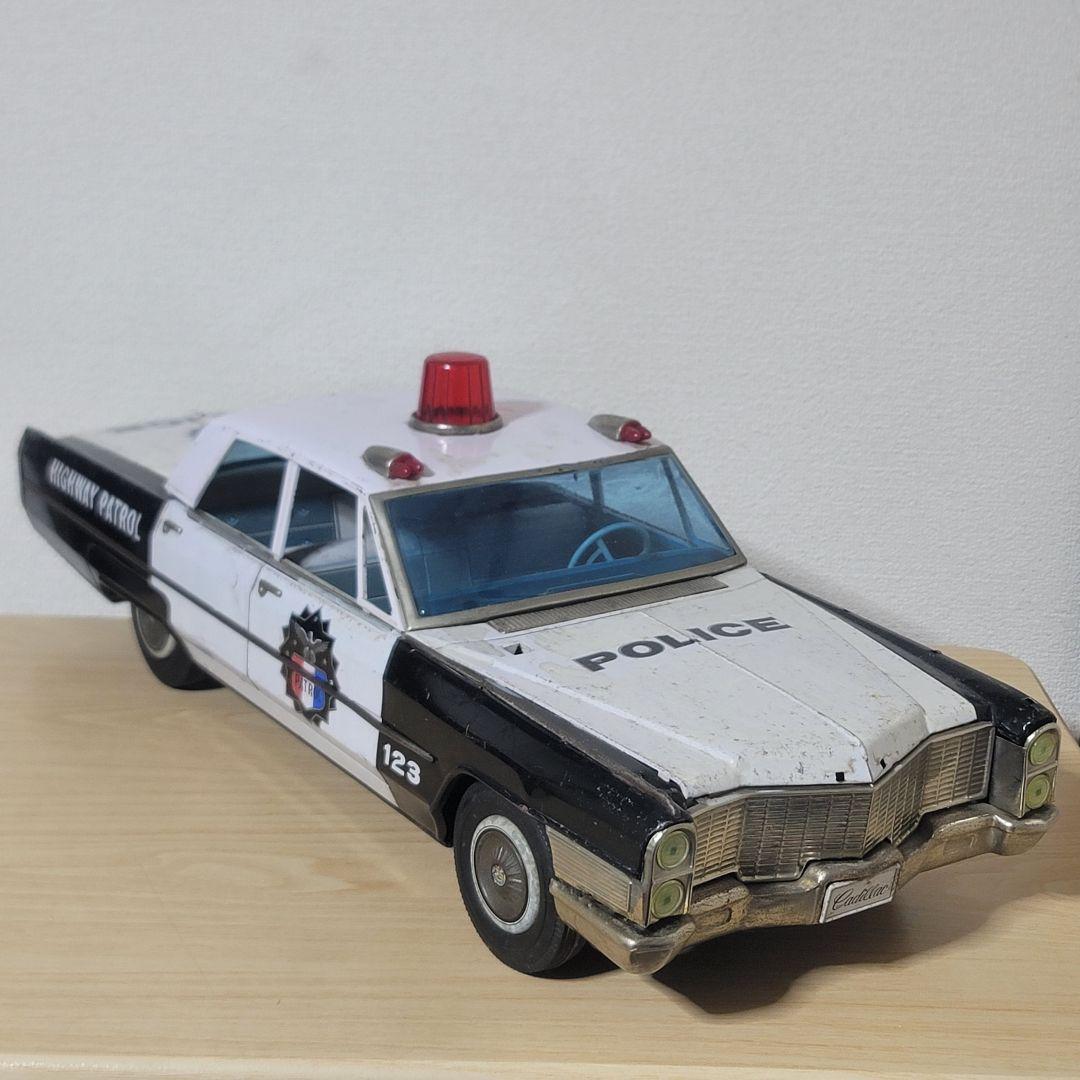 野村トーイ ブリキ キャデラックパトカー 65cm