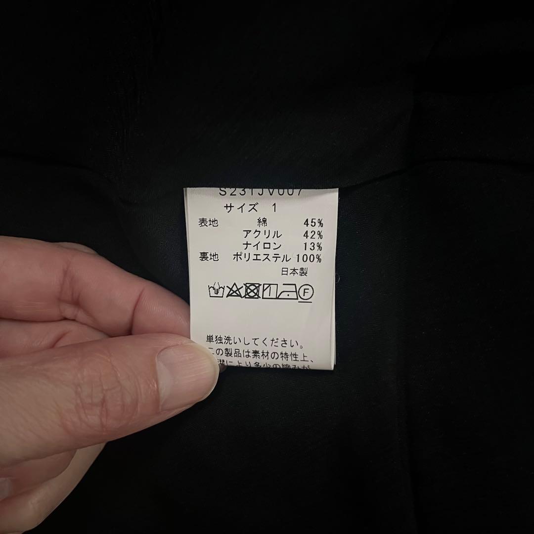 ソーノ　ビッグパールツイードジレ　ペプラム　ネイビー　01サイズ　セレモニー