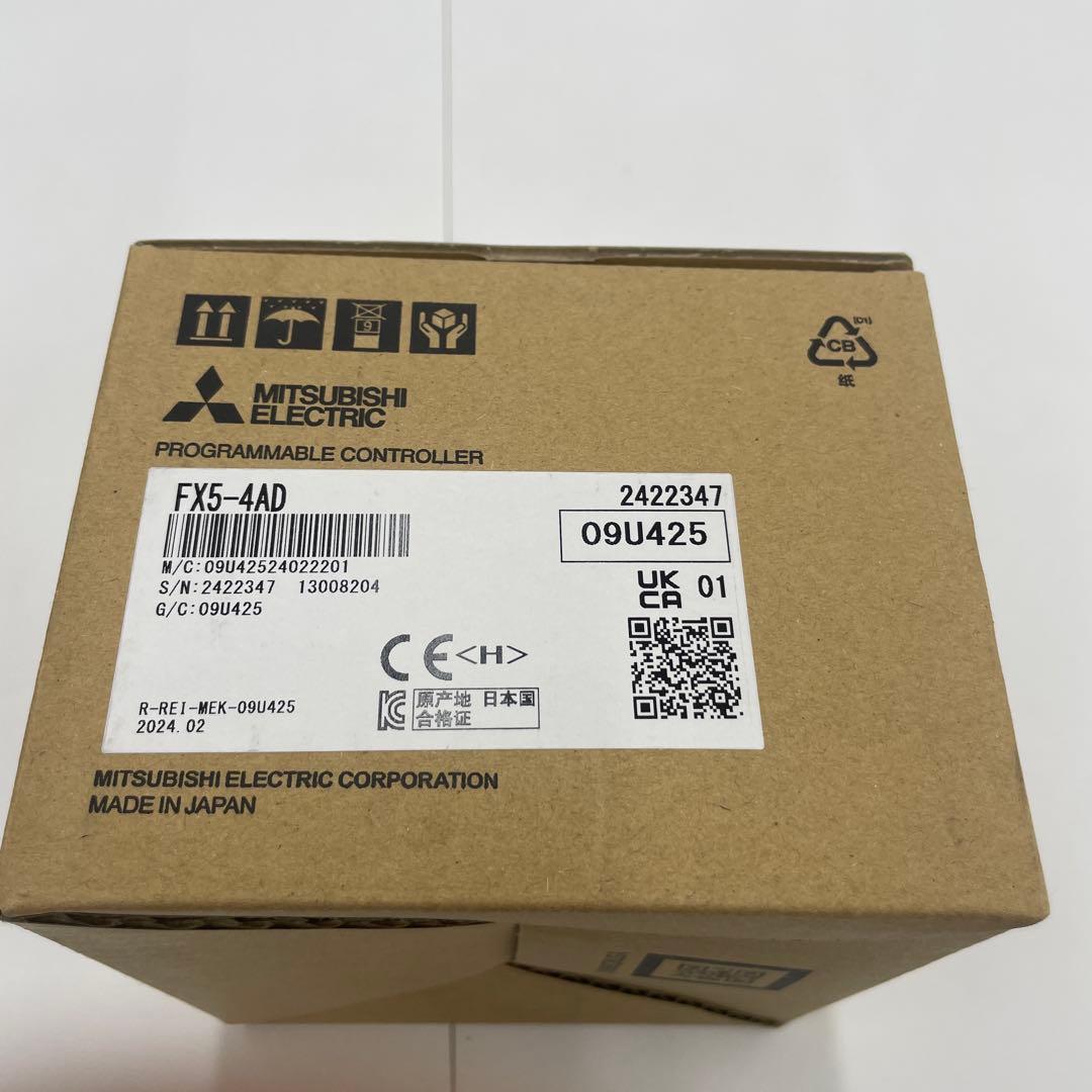 【新品】三菱電機　FX5-4AD 4点アナログ入力