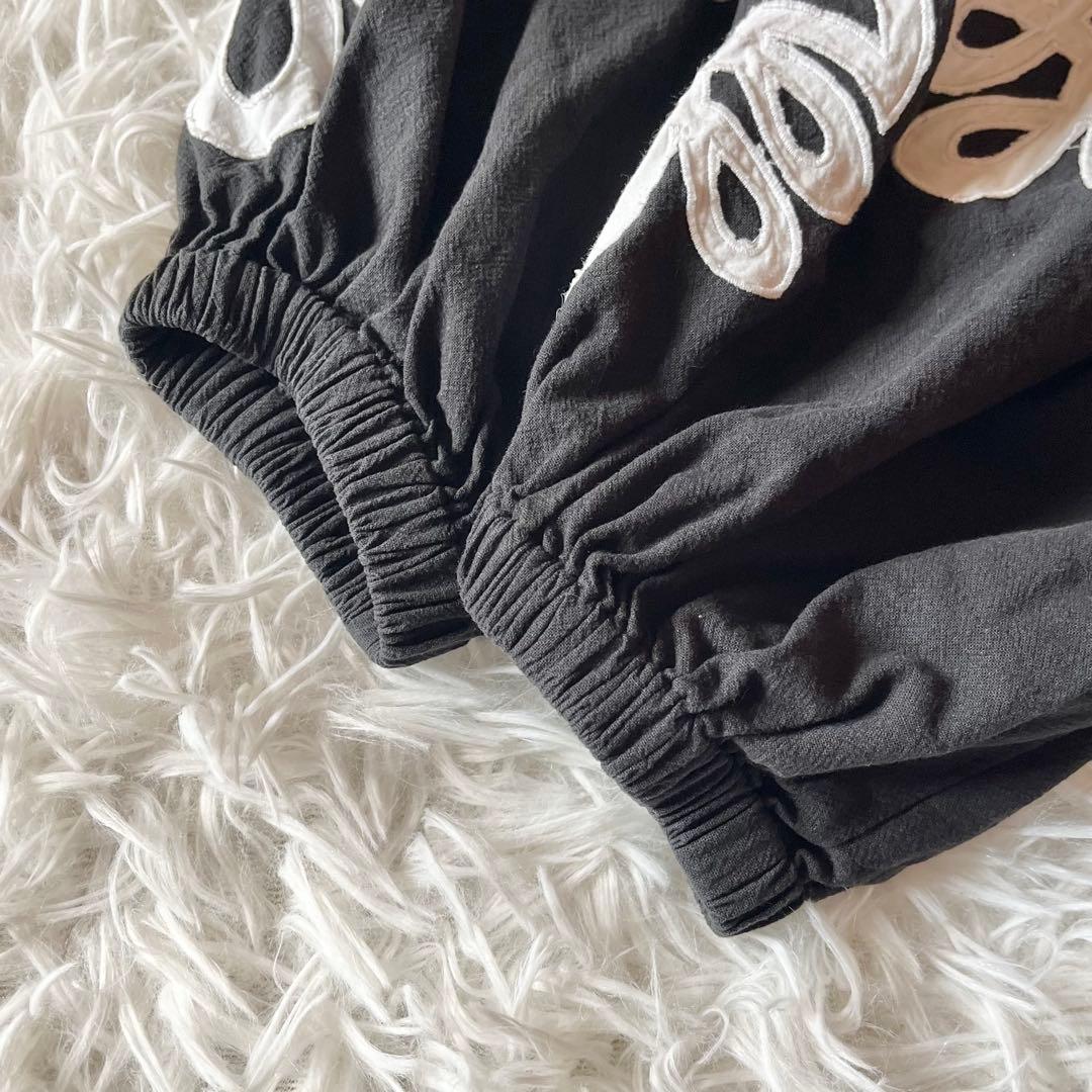 24SS✨ サラマリカ カザフスタンパッチワークドレス 定価3.5万円 ブラック