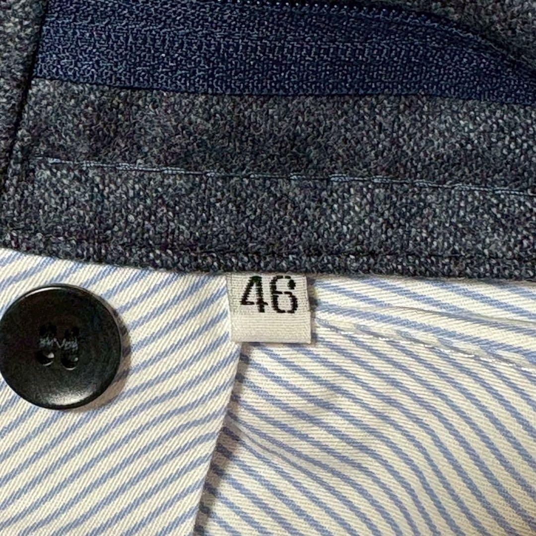 【美品】Rota ダークグレー スラックス　46 上質素材　カシミヤ　ウール