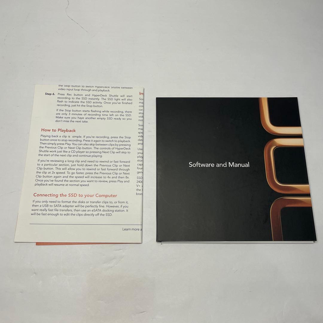 ブラックマジックデザインHyperDeck Shuttle 2 マウントプレート