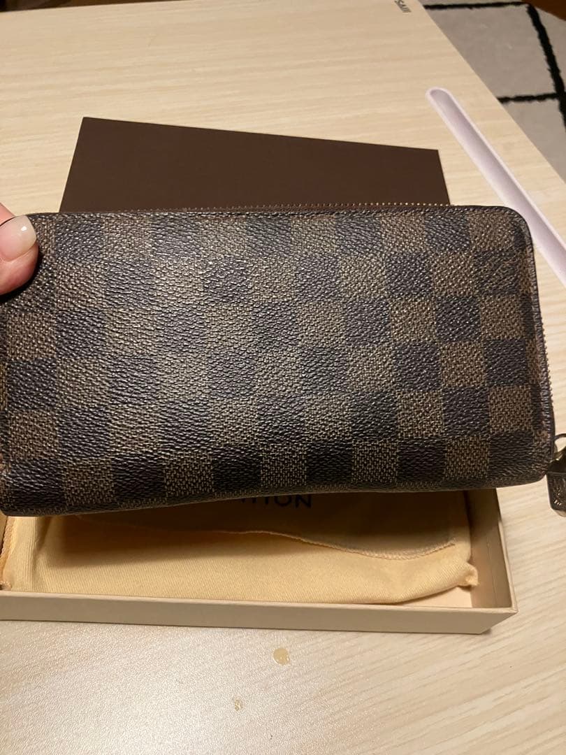 【チャック破損あり】LOUIS VUITTON ルイヴィトン ダミエ柄 長財布