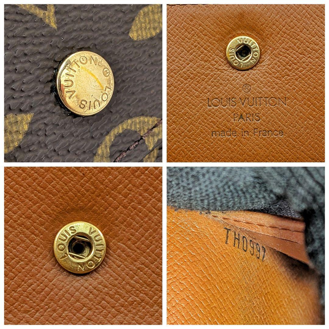 外観美 ルイヴィトン モノグラム ポルトトレゾール インターナショナル 974