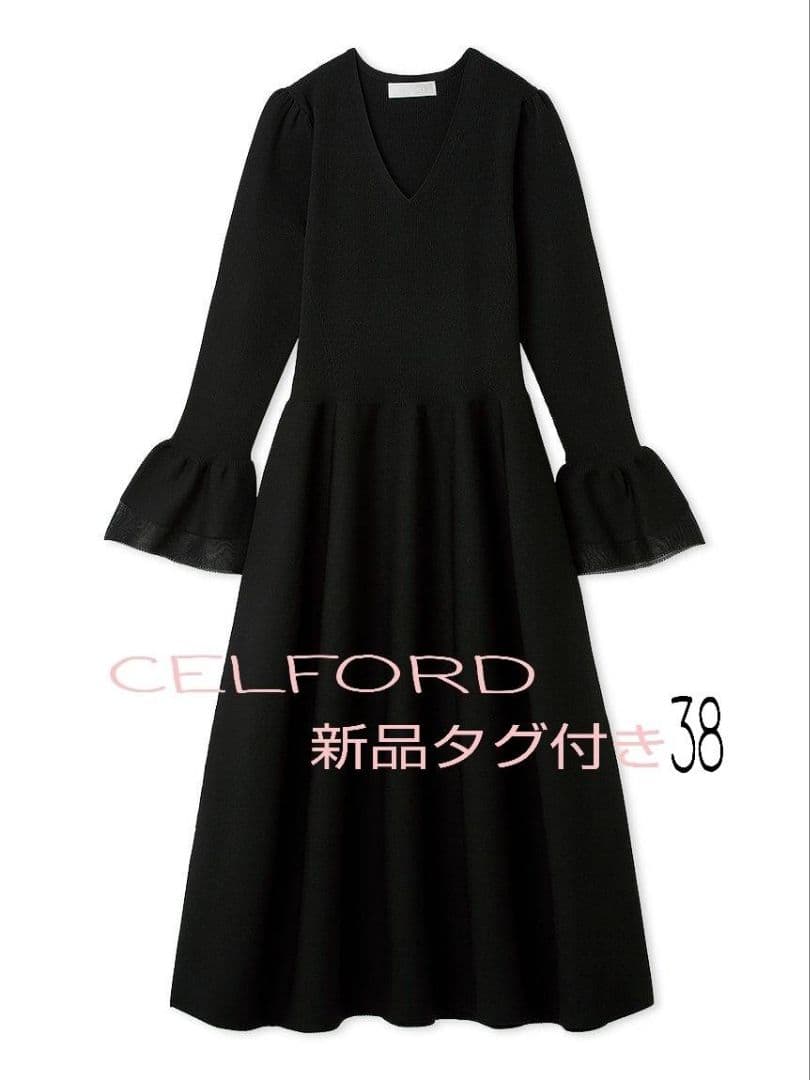 セルフォード シアーミックスホールガーメントワンピース 38