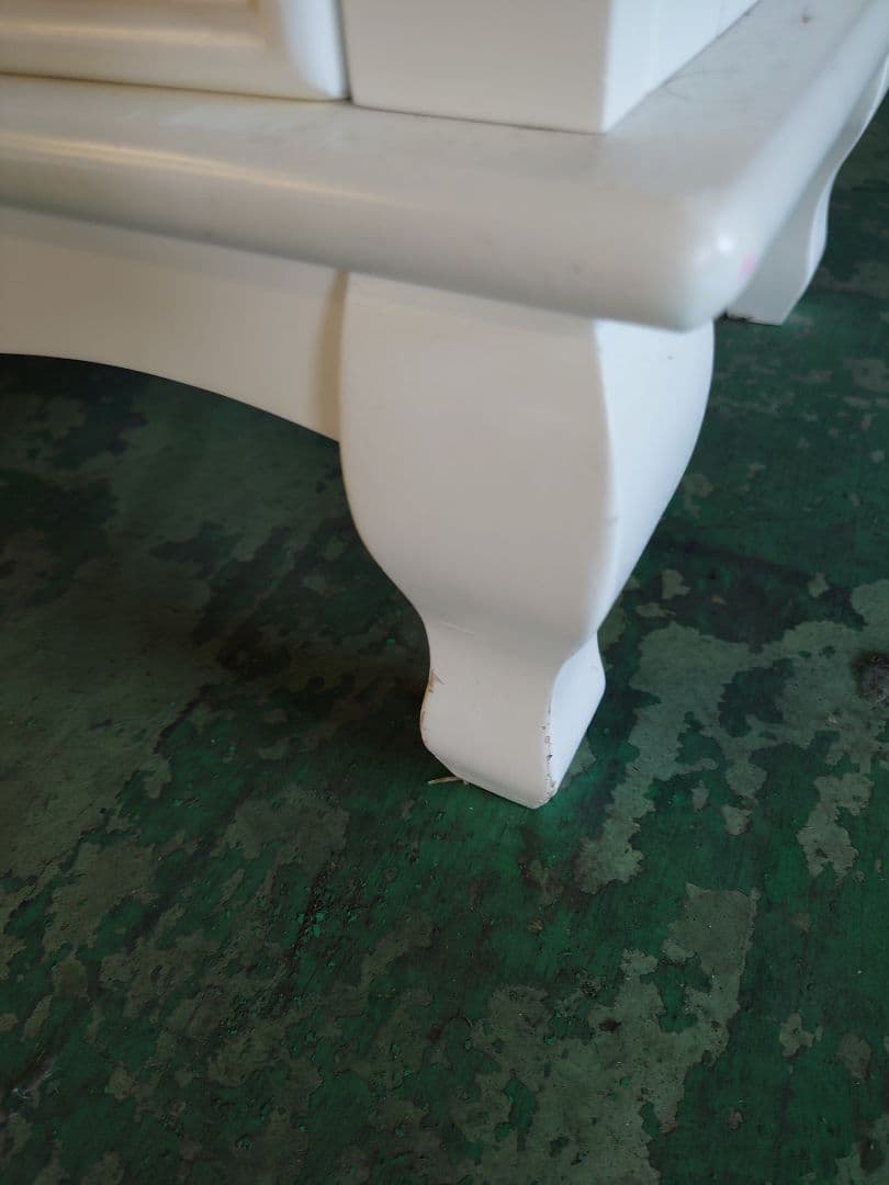 チェスト　白家具　猫脚　シャビーシック　ロココ　フレンチカントリー　サイドボード