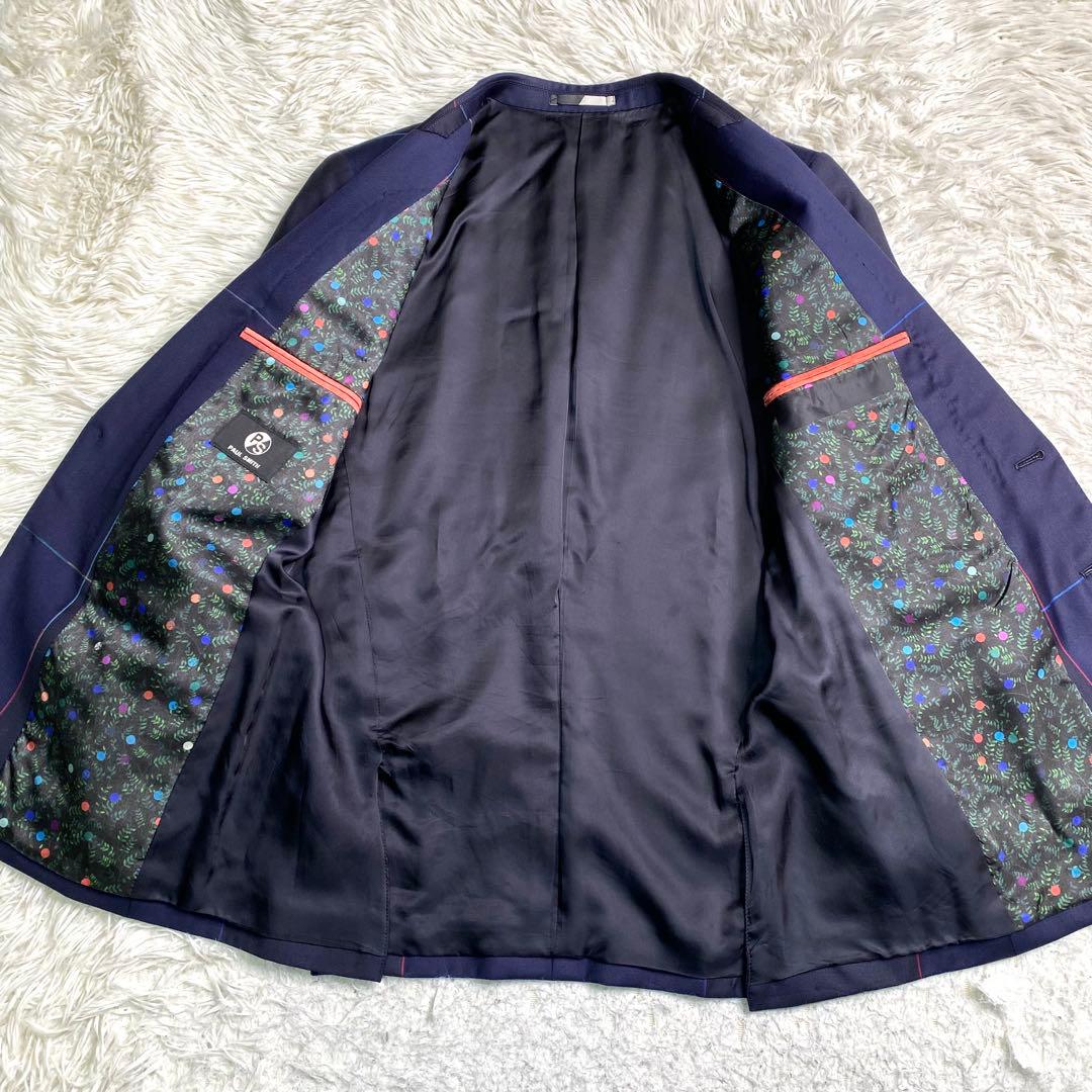 美品✨Paul smith 現行 テーラード バイカラー チェック リーフ 派手