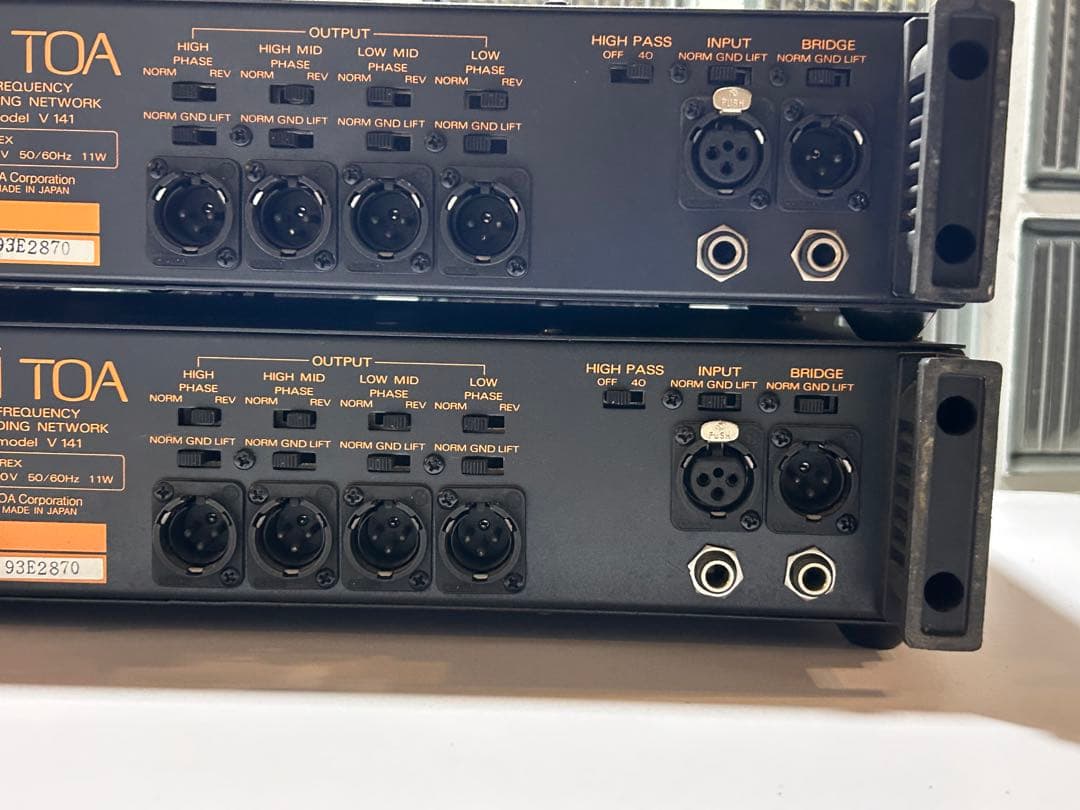 【ジャンク扱】TOA/V 141（検索用）チャンデバ/デバイダー/クロスオーバー