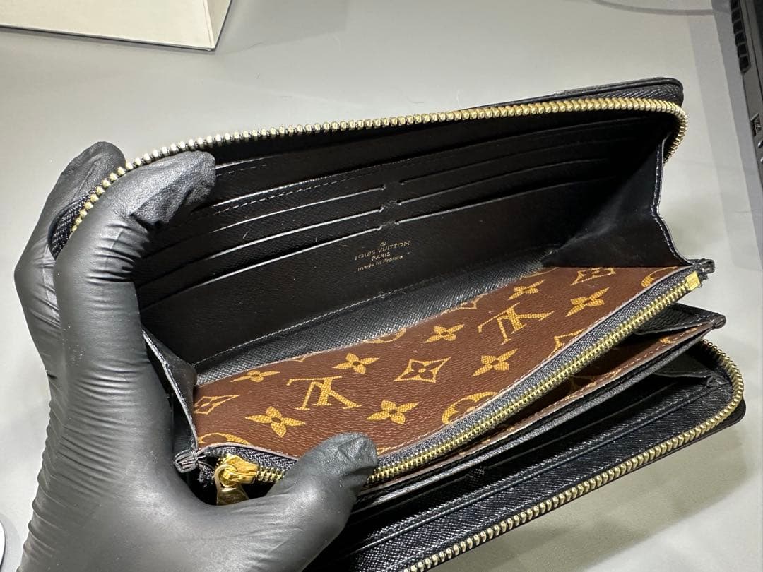 LOUIS VUITTON モノグラム ラウンド長財布 ブラウン ウィメンズ