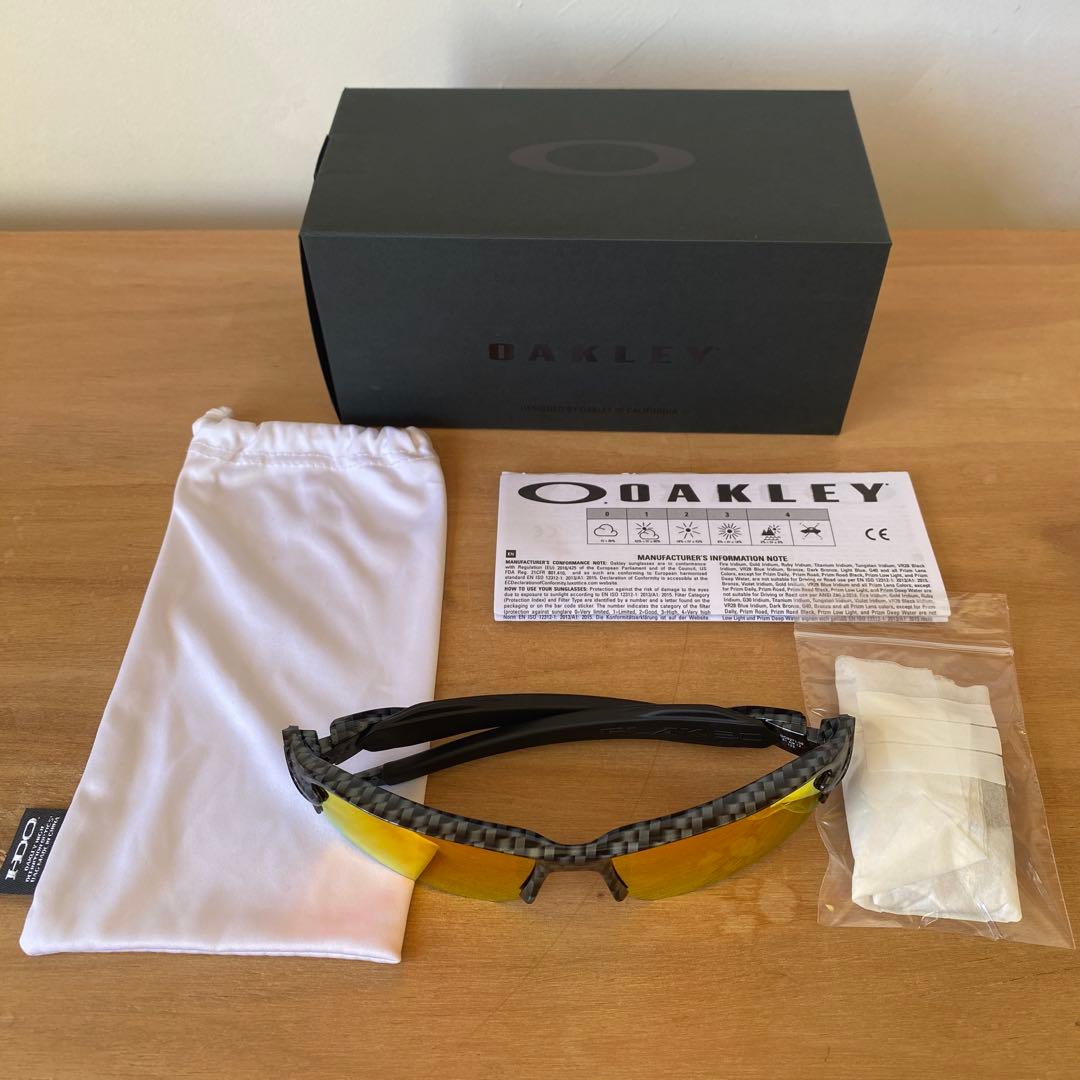 偏光　Oakley オークリー　FLAK 2.0 カーボンブラック　純正レンズ付