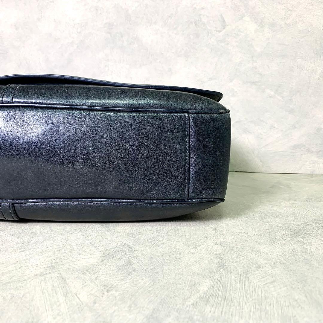 希少 COACH オールドコーチ メンズ メッセンジャーバッグ 本革 A4◎
