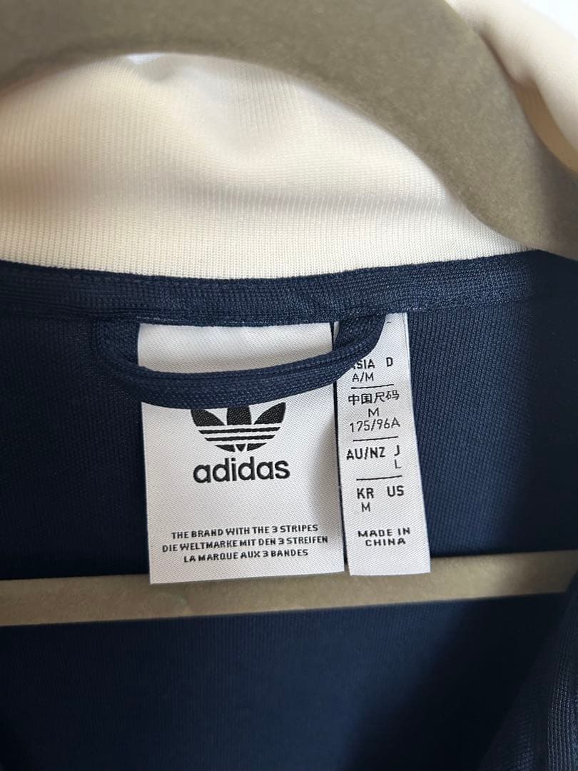adidas ネイビー ジップアップジャケット M