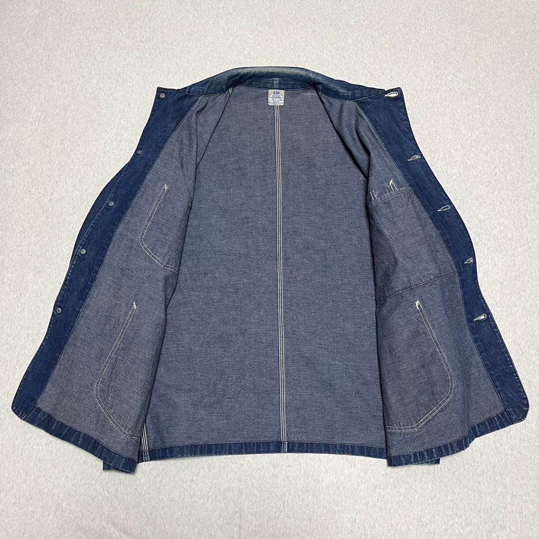 40s Lee 91 j ハウス カバーオール 濃紺 真紺 50s ロングL