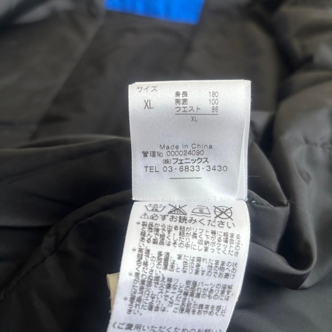 フェニックス メンズスキーウェア 上下 セット XL 180 ブルー×グレー