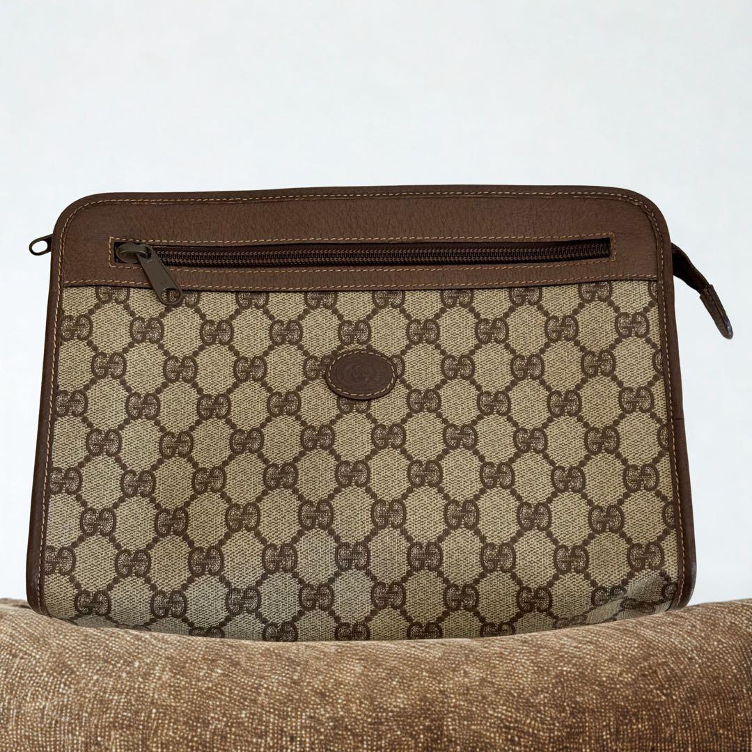 美品✨ Gucci GGパターン クラッチバッグ オールドグッチ ヴィンテージ