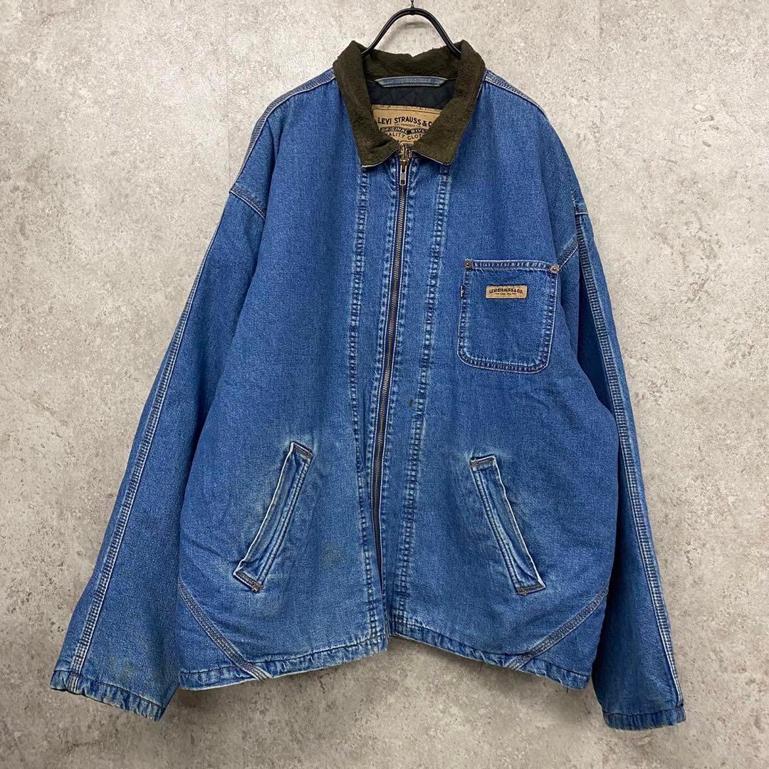 US古着◆リーバイス カバーオール デニムジャケット メンズ2XL