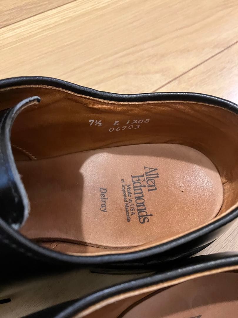 Allen Edmonds ウォルトンderlay Uチップ US7.5E