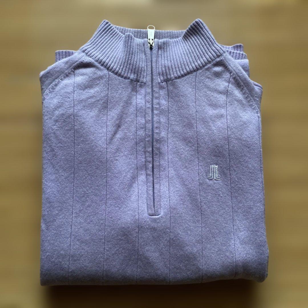 ランバンスポール　カシミアニット　藤色　38