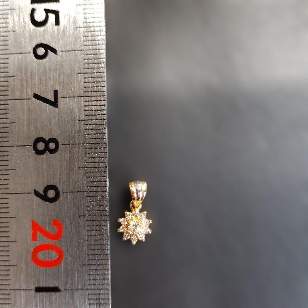 K18Pt900 ダイヤモンドペンダントトップ